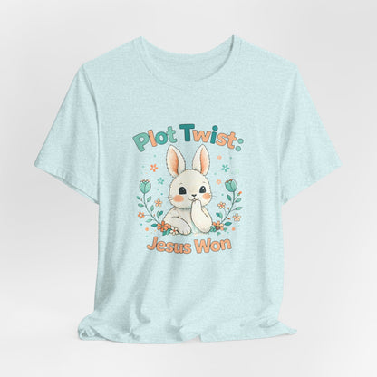Easter Bunny 'Plot Twist: Jesus Won' Graphic Tee