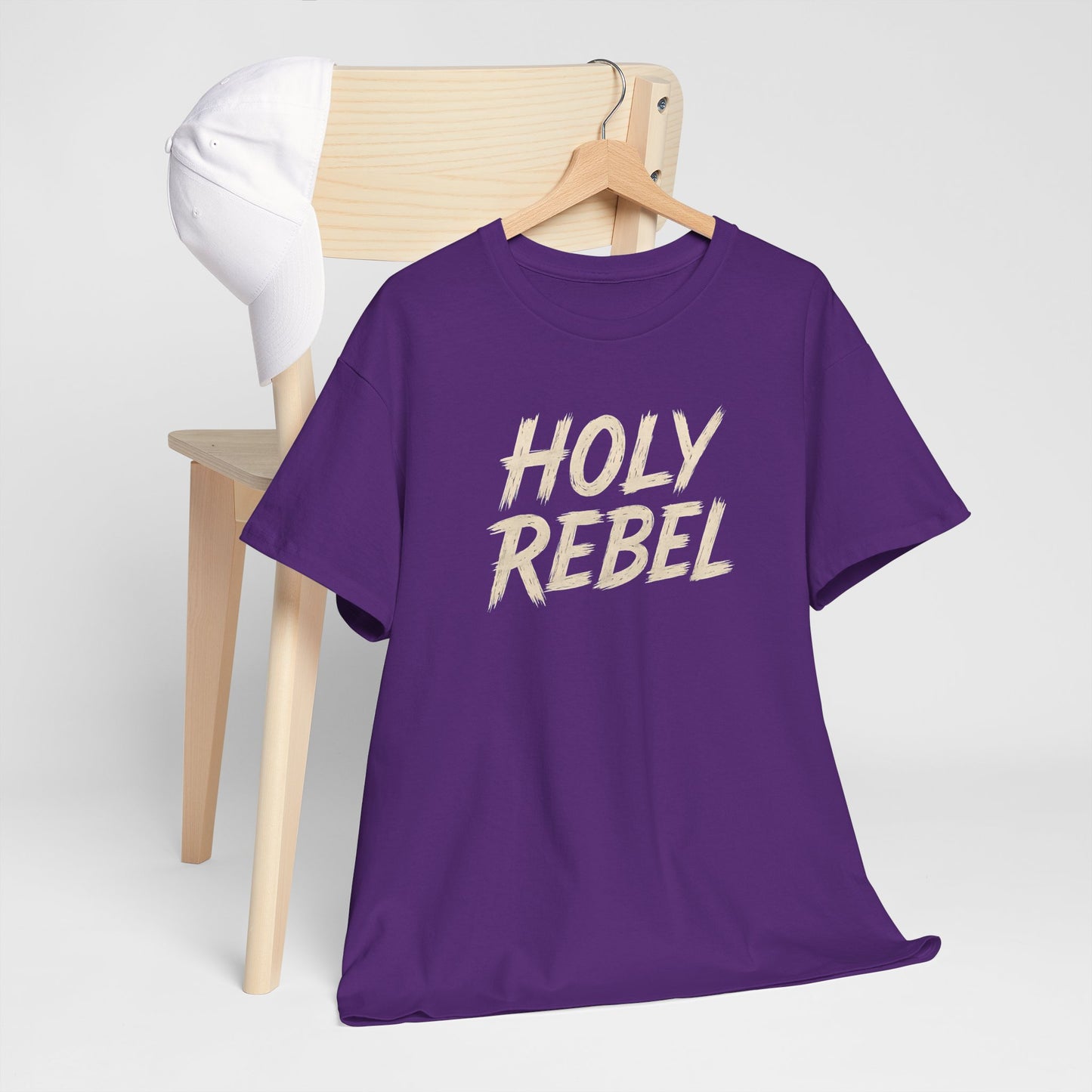 Holy Rebel Unisex Heavy Cotton Tee, Inspirational Christian T-Shirt, Unique Gift for Rebels, Faith-Based Apparel, Motivational Quote [...]