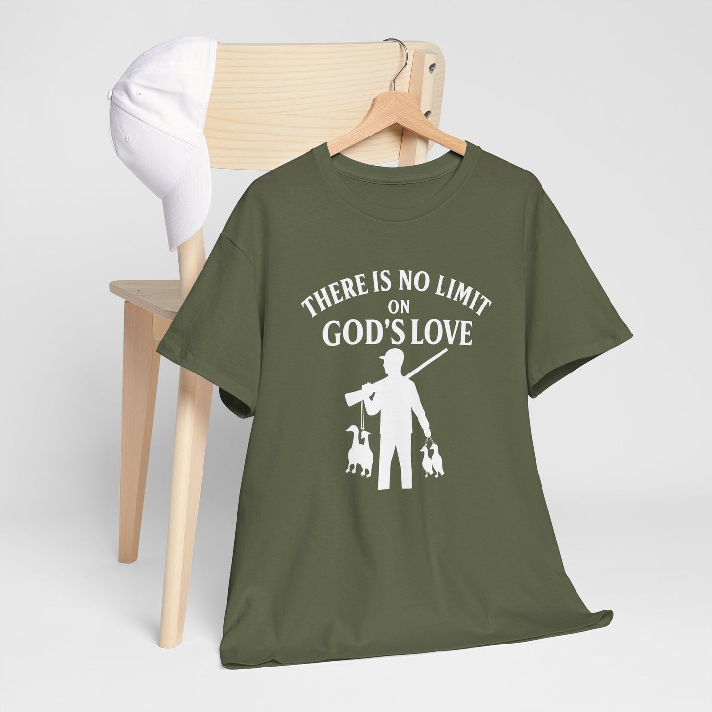 Unisex Heavy Cotton Tee with Inspirational Design - Perfect for Faith, Love, Spirituality, Casual Wear, Gifts