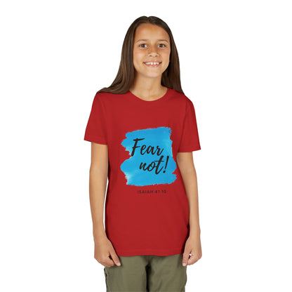 Fear Not Youth Tee - Inspirational Short Sleeve Shirt for Kids, Gift for Birthdays, Faith-Based Apparel, Motivational Wear