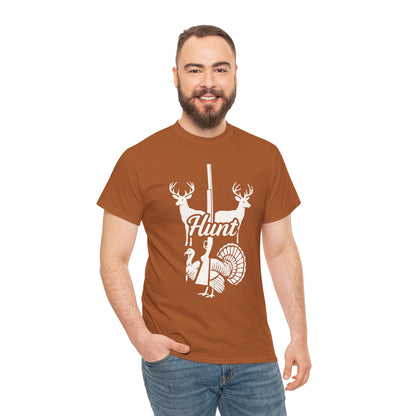Unisex Heavy Cotton Tee - Hunt Design, Perfect for Outdoors Lovers, Hunting Season, Casual Wear, Gift for Hunters