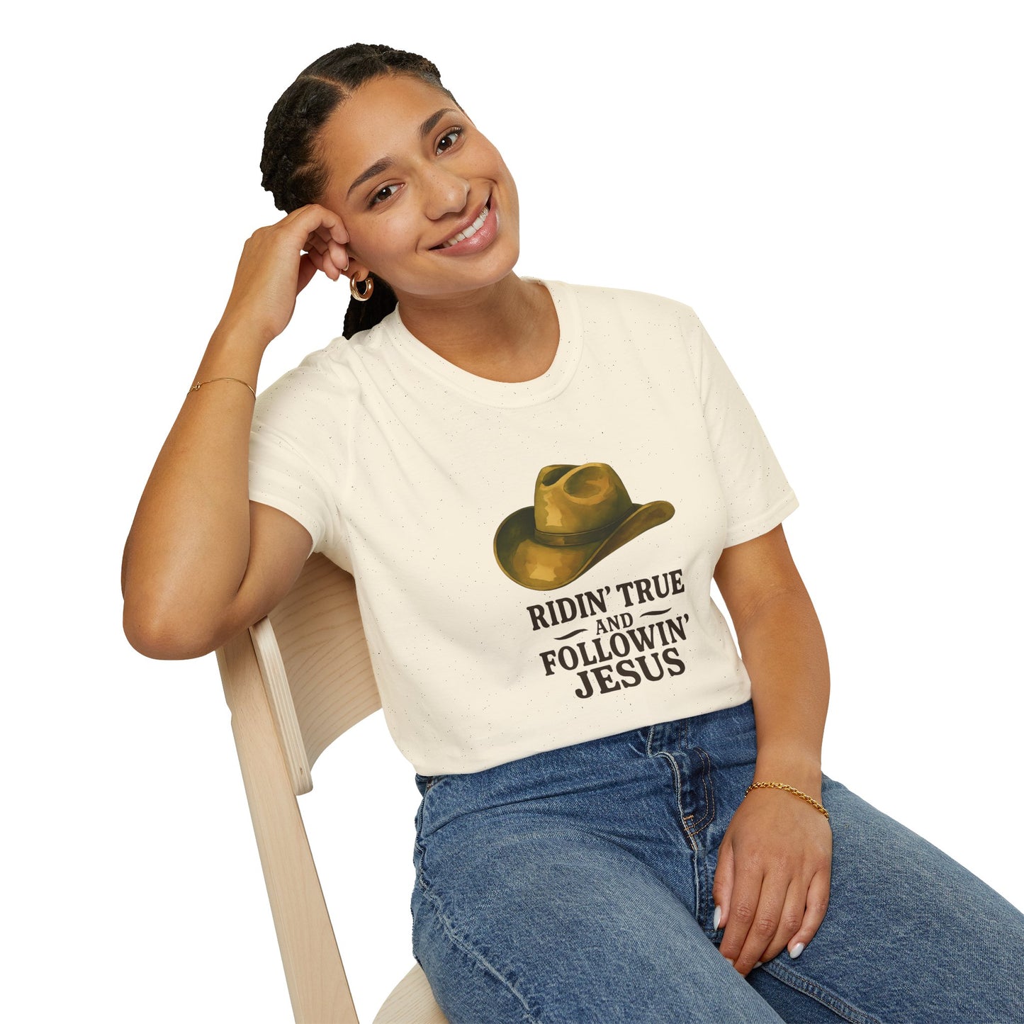 Faith-Inspired Cowboy T-Shirt | Unisex Tee for Country Lovers | Perfect for Casual Outings, Church Events, and Gifts