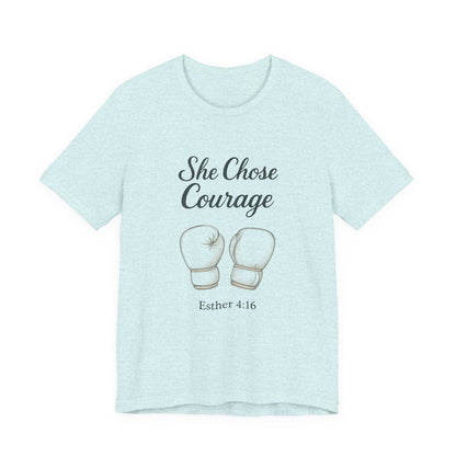 Courage T-Shirt, Inspirational Tee, Motivational Gift, Unisex Casual Wear, Esther 4:16 Quote, Fitness Apparel