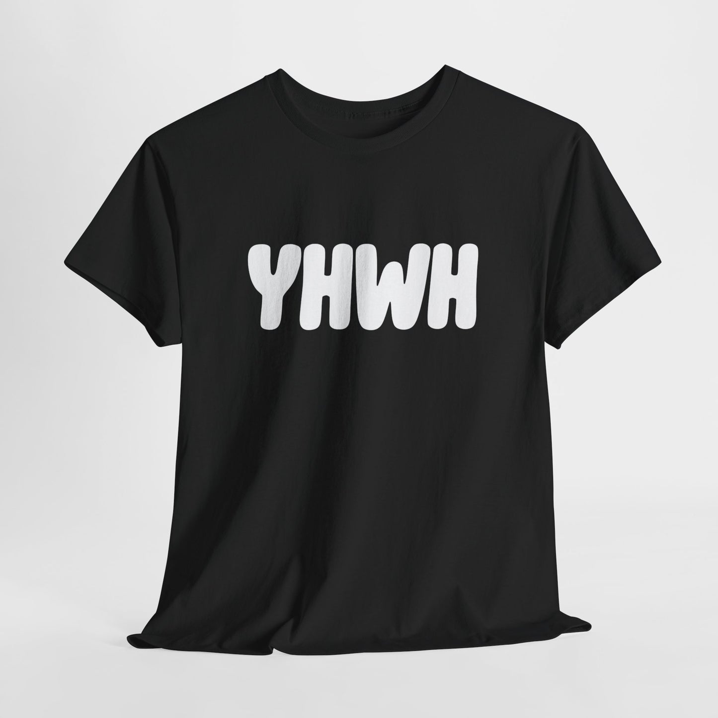YHWH Unisex Heavy Cotton Tee, Spiritual T-Shirt, Casual Wear, Gift for Him/Her, Faith-Based Apparel, Trendy Everyday Tee
