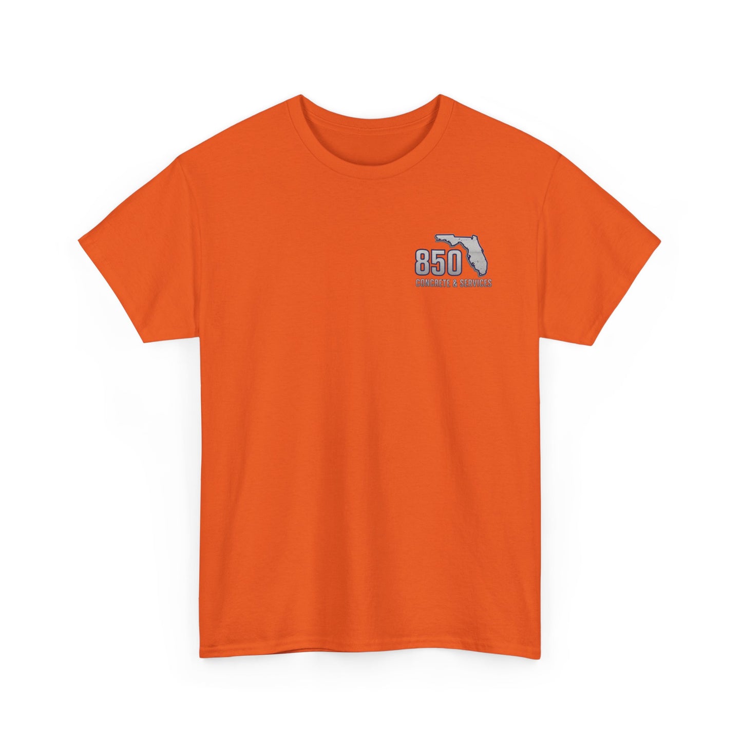 Custom Unisex Heavy Cotton Tee with Business Logo, Perfect for Workwear, Gift for Contractors, Promotional Use, Branding, Florida Services