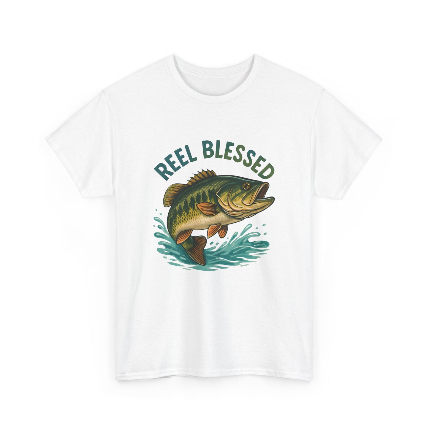 Reel Blessed Fishing Tee, Unisex Cotton Shirt, Perfect Gift for Anglers, Ideal for Fishing Trips, Casual Wear, Outdoor Adventures
