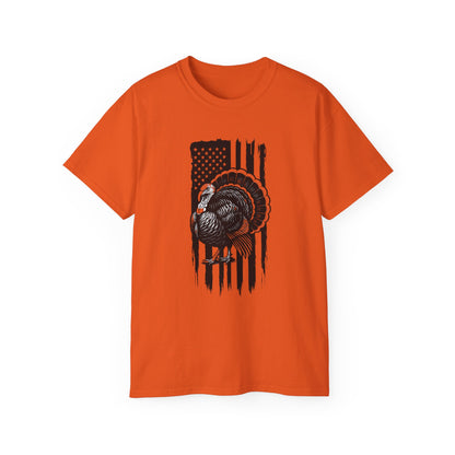 Thanksgiving Turkey Graphic Tee, Unisex Cotton T-Shirt for Holidays, Fall Wear, Family Gatherings, Thanksgiving Celebration, Casual Everyday