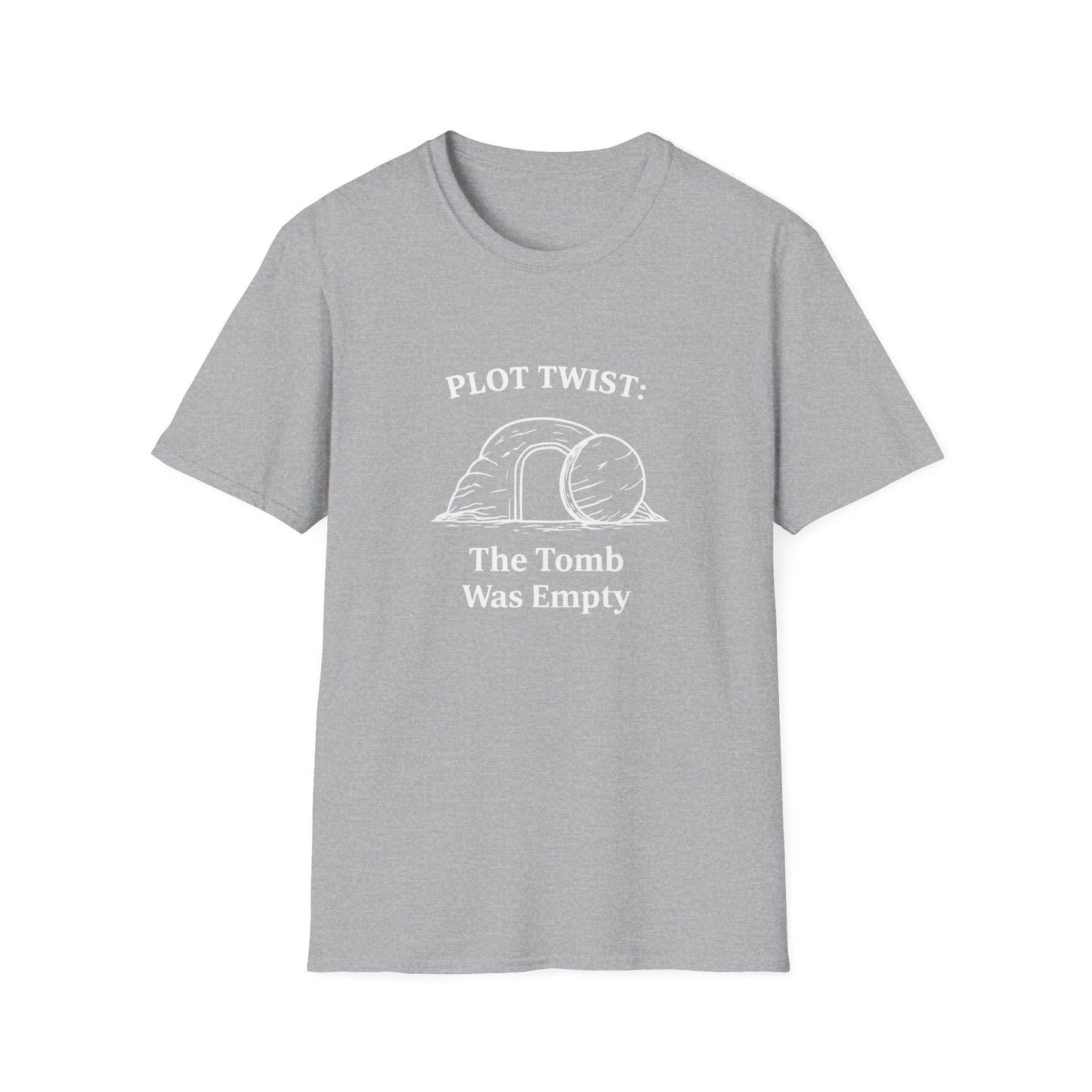 T-Shirt — "Plot Twist: The Tomb Was Empty" Christian Easter Graphic Tee