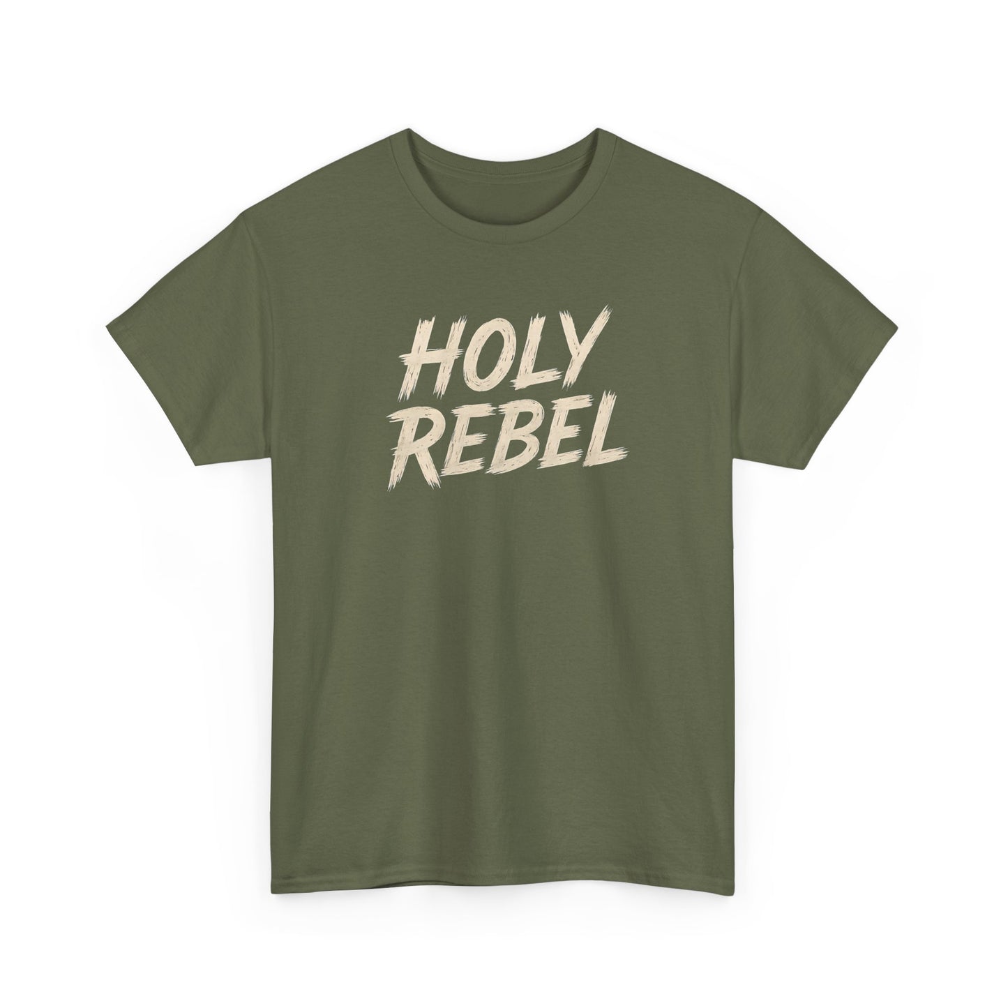 Holy Rebel Unisex Heavy Cotton Tee, Inspirational Christian T-Shirt, Unique Gift for Rebels, Faith-Based Apparel, Motivational Quote [...]