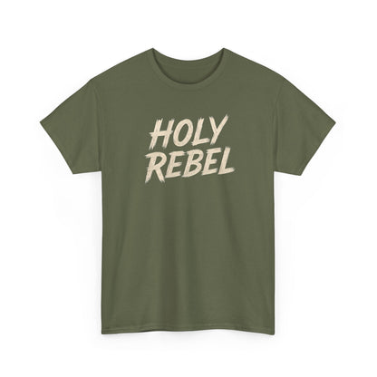 Holy Rebel Unisex Heavy Cotton Tee, Inspirational Christian T-Shirt, Unique Gift for Rebels, Faith-Based Apparel, Motivational Quote [...]