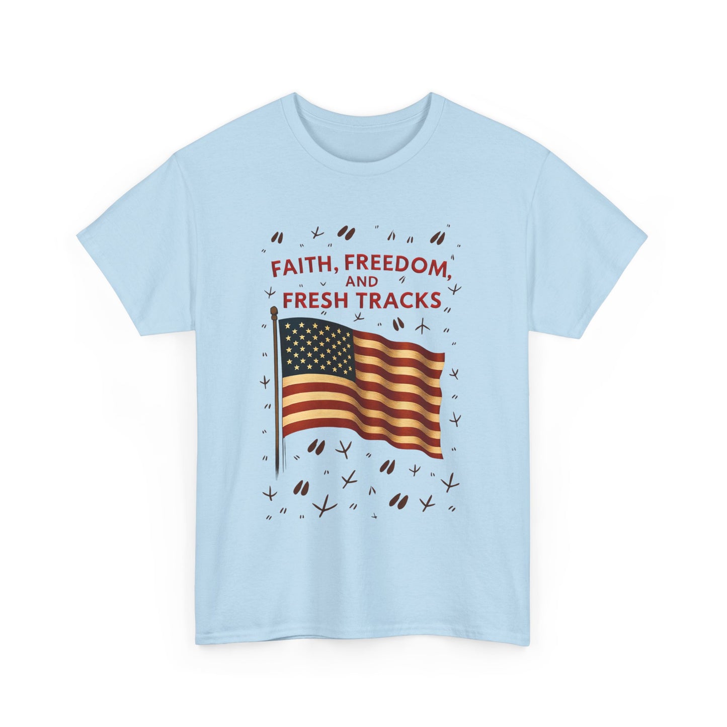 Patriotic Freedom Tee | Unisex Heavy Cotton T-Shirt, Independence Day Wear, Gift for Patriots, Summer Casual Top, American Spirit Apparel