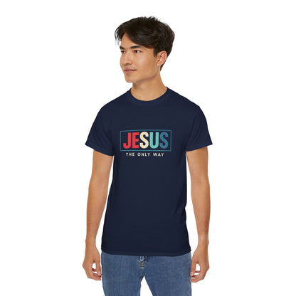 Jesus The Only Way Unisex Ultra Cotton Tee for Faith-based Casual Wear, Comfortable T-Shirt for Everyday, Christian Apparel, Gift for [...]