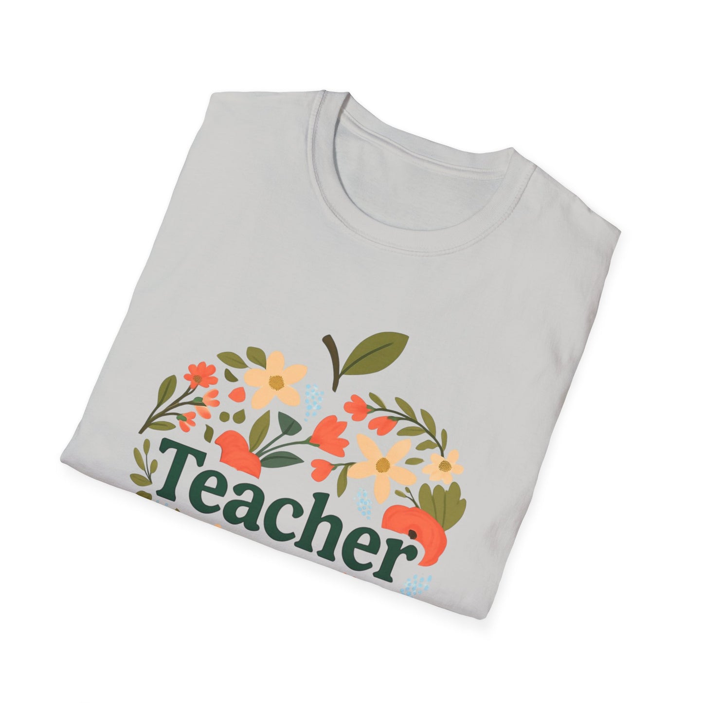 Floral Teacher T-Shirt | Perfect Gift for Educators, Back to School, Teacher Appreciation, Classroom Wear, Cute Teacher Shirts