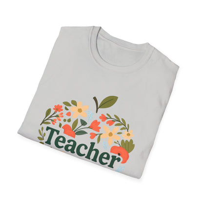 Floral Teacher T-Shirt | Perfect Gift for Educators, Back to School, Teacher Appreciation, Classroom Wear, Cute Teacher Shirts