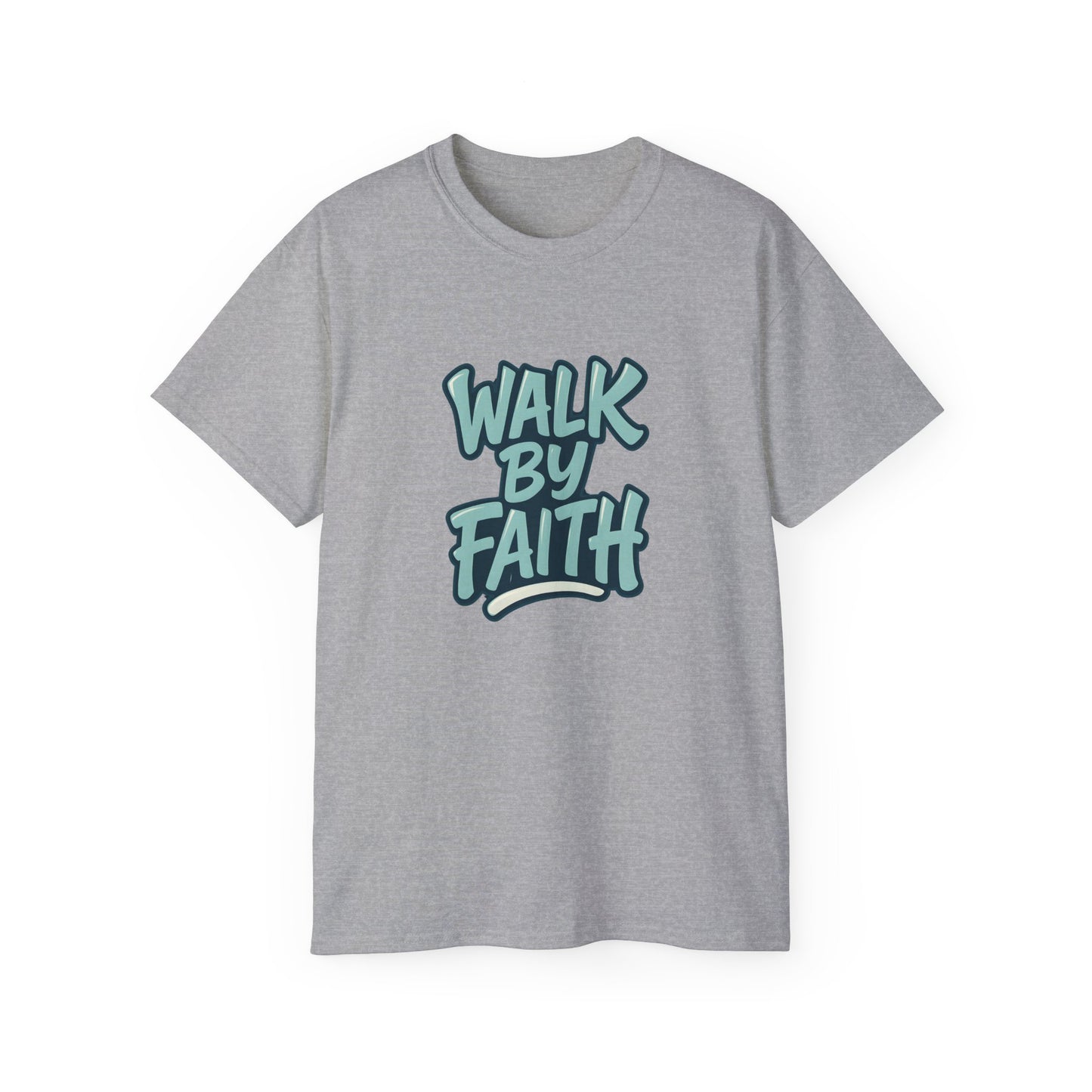 Walk by Faith Inspirational Unisex Tee, Motivational T-Shirt, Faith-Based Clothing, Gift for Believers, Casual Everyday Wear