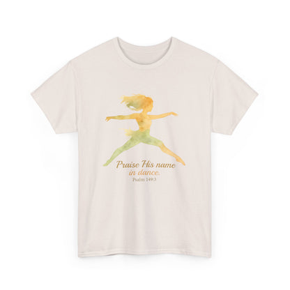 Inspirational Yoga Tee - Praise His Name, Unisex Cotton T-Shirt, Fitness Gift, Spiritual Workout Top, Mindfulness Apparel