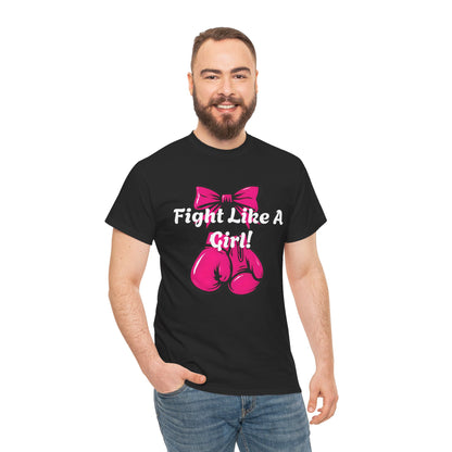 Empowering Fight Like A Girl Tee, Unisex Heavy Cotton Shirt, Fitness Gift, Inspirational Apparel, Strong Women T-Shirt, Breast Cancer [...]