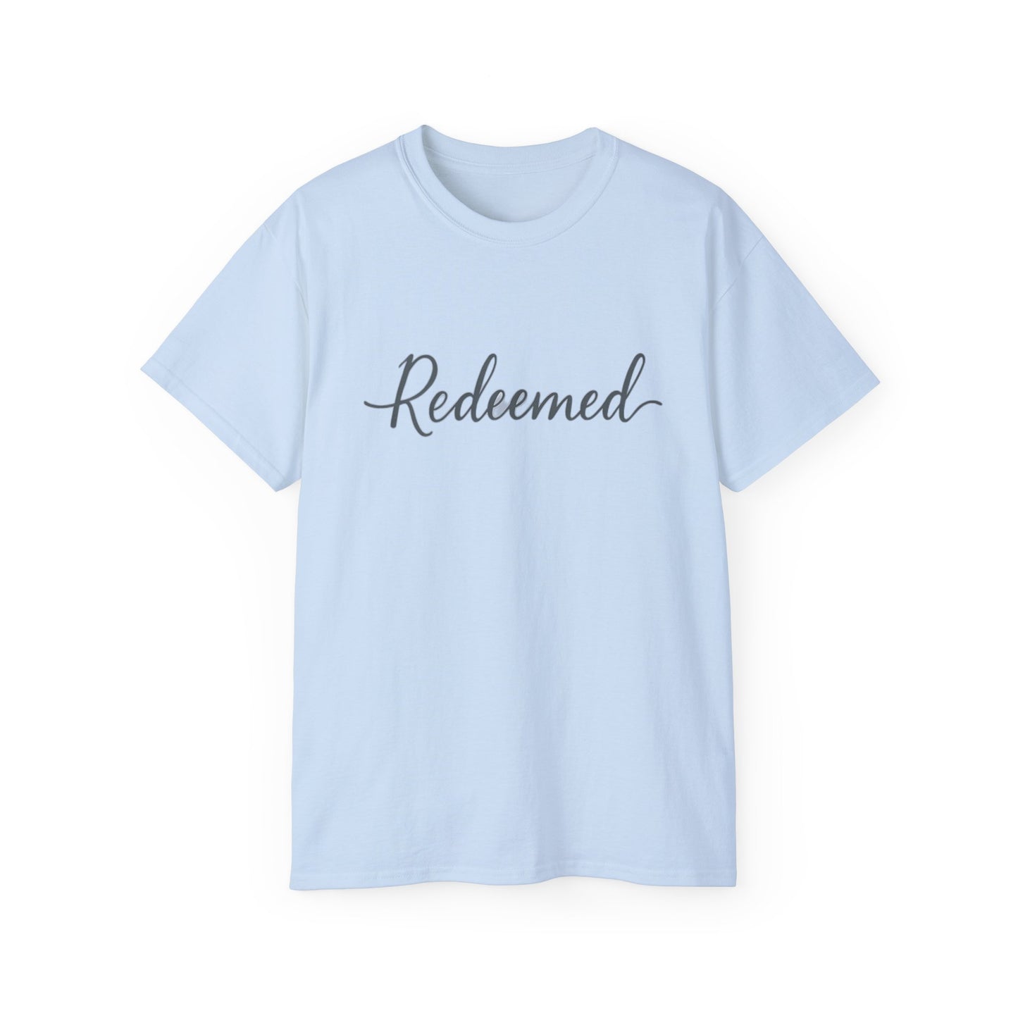 Redeemed Unisex Ultra Cotton Tee, Inspirational Shirt, Faith-Based Apparel, Christian Clothing, Everyday Casual Wear