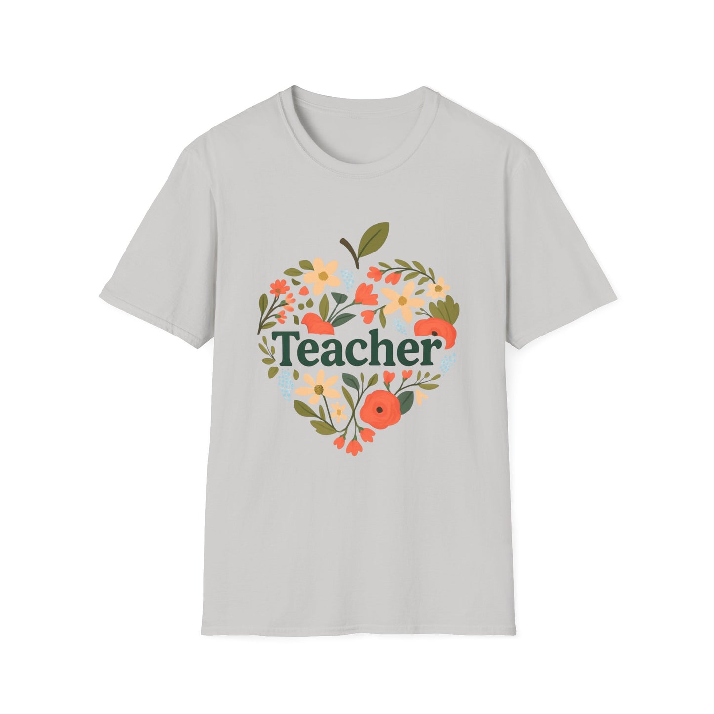 Floral Teacher T-Shirt | Perfect Gift for Educators, Back to School, Teacher Appreciation, Classroom Wear, Cute Teacher Shirts