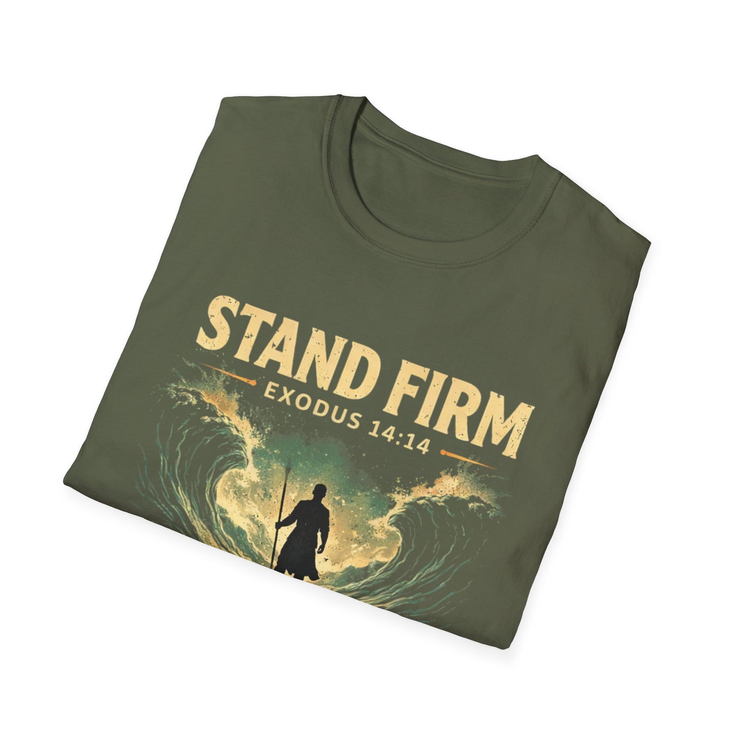 Stand Firm Exodus 14:14 T-Shirt — Christian Faith Inspirational Tee