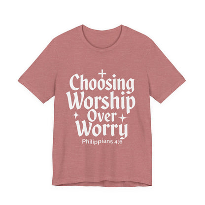 Faith-Inspired Unisex Tee: Choosing Worship Over Worry, Christian Apparel, Inspirational Gift, Spiritual T-Shirt, Everyday Wear, Gift [...]