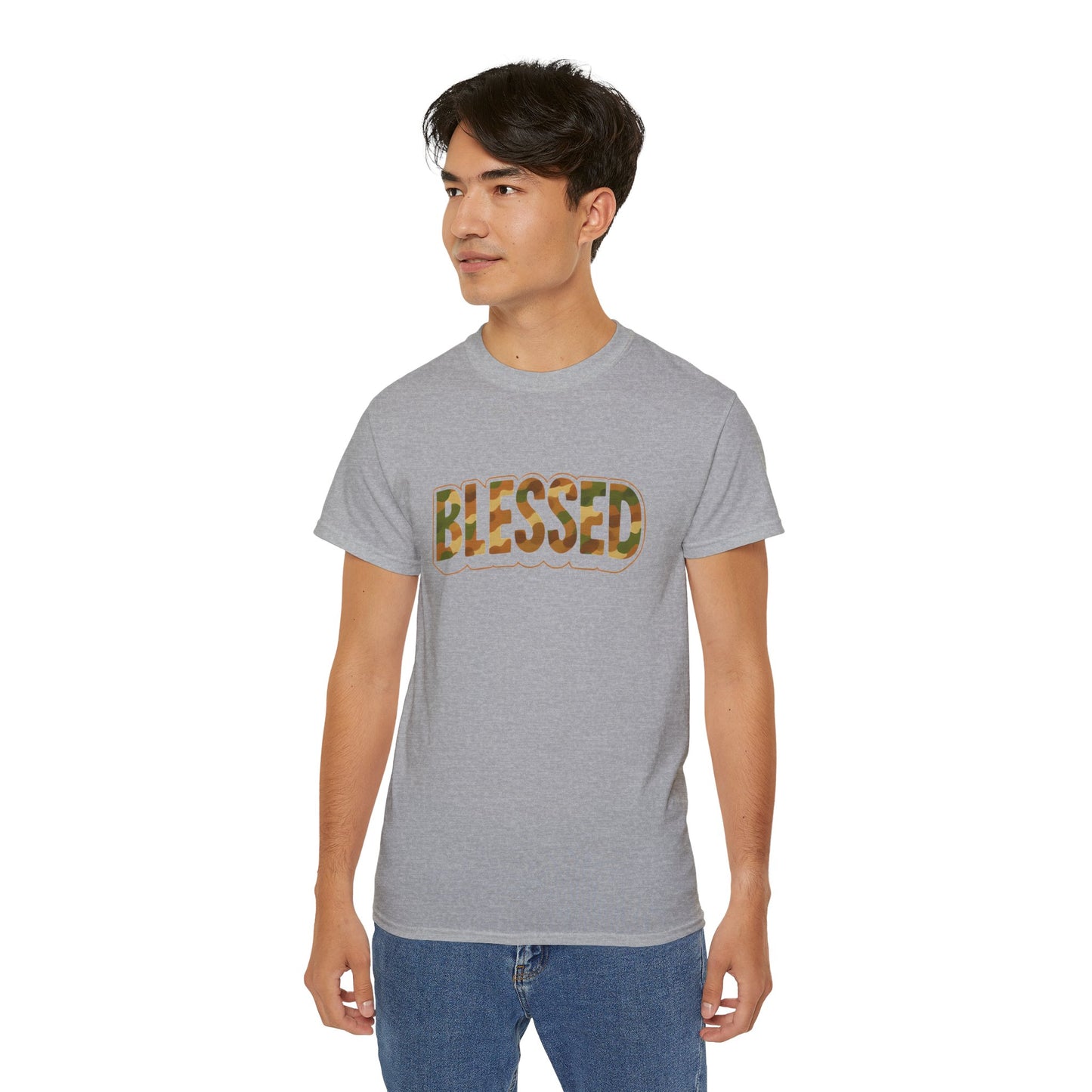 Blessed Unisex Ultra Cotton Tee - Casual T-Shirt for Faith, Inspirational Gift, Daily Wear, Christian Apparel, Spiritual Motivation