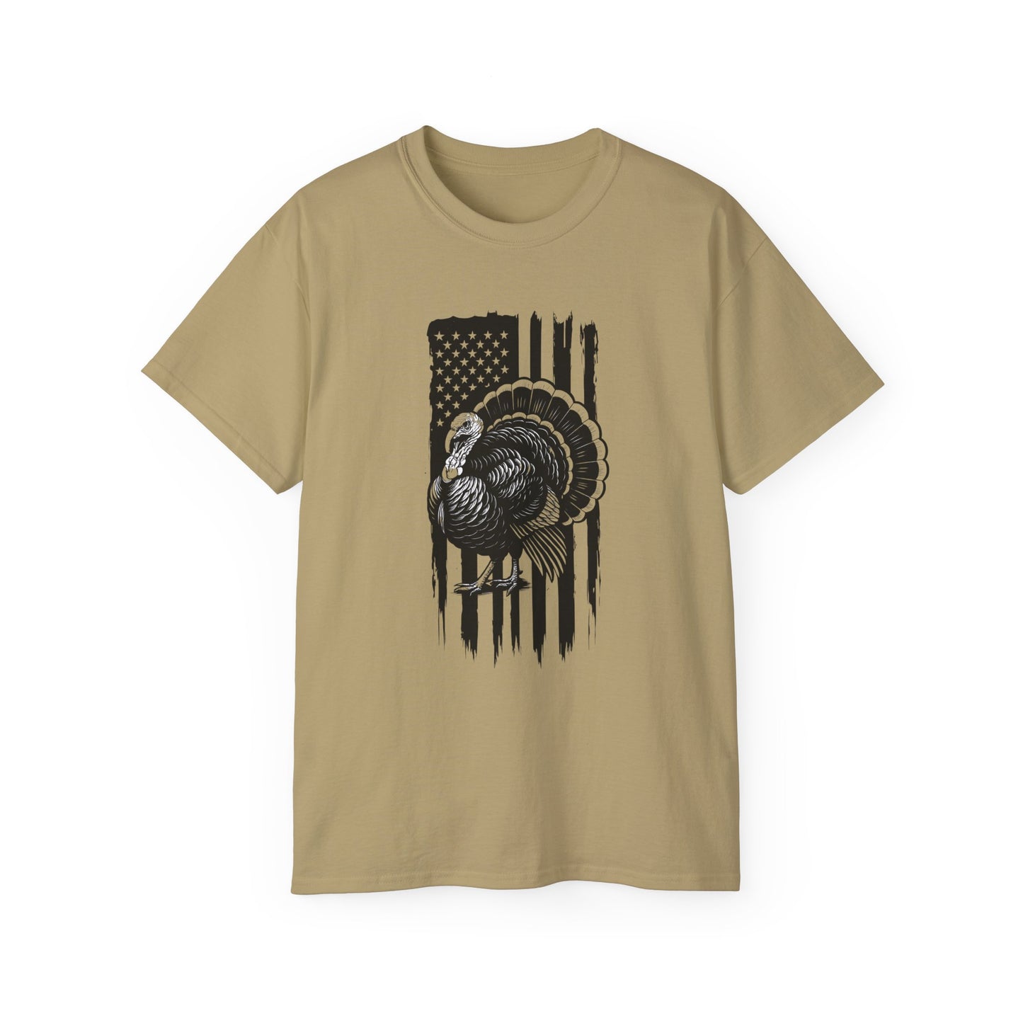 Thanksgiving Turkey Graphic Tee, Unisex Cotton T-Shirt for Holidays, Fall Wear, Family Gatherings, Thanksgiving Celebration, Casual Everyday