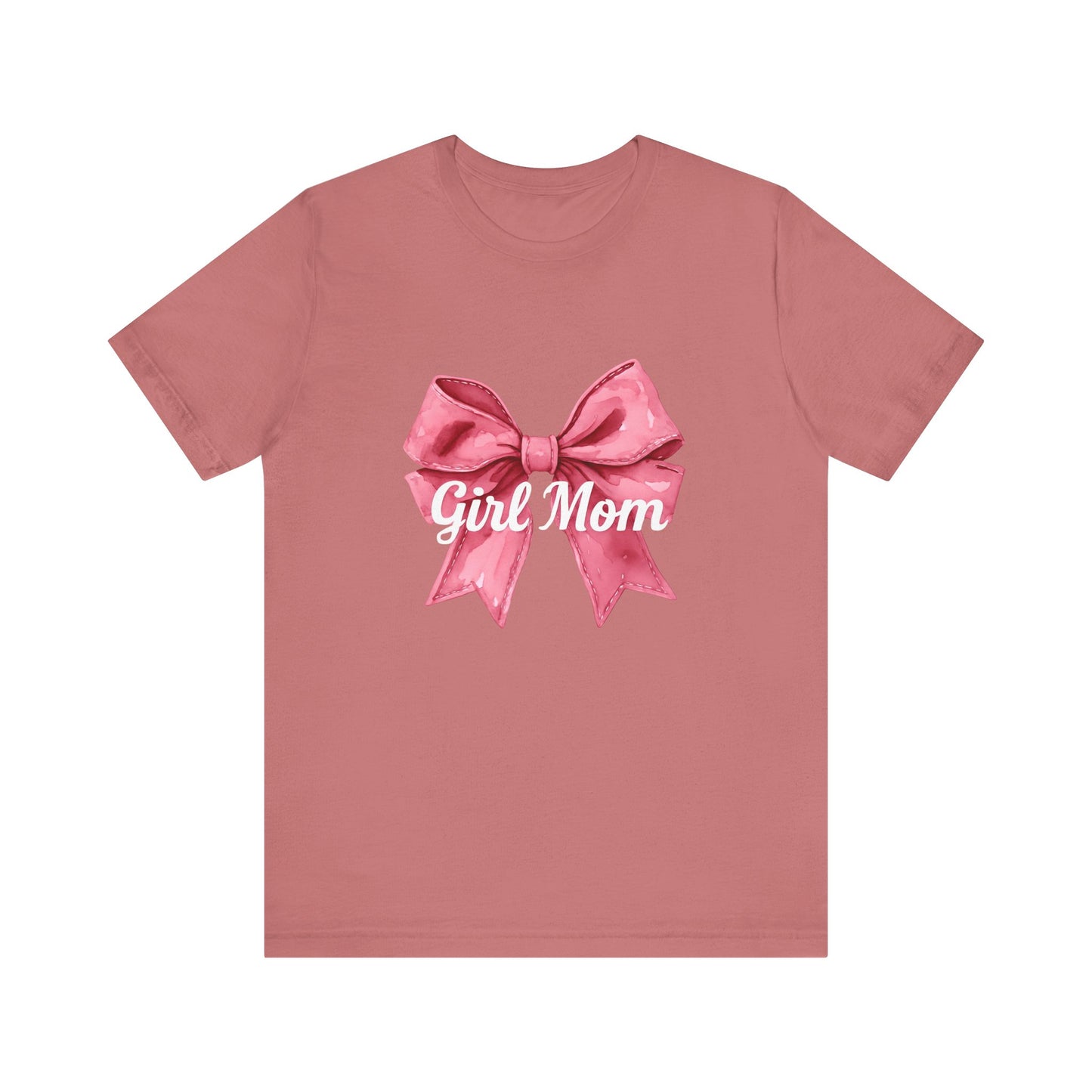 Cute Girl Mom T-Shirt | Unisex Jersey Tee for Moms, Mother's Day Gift, Family Matching Outfits, Birthday Present, Gift for Her