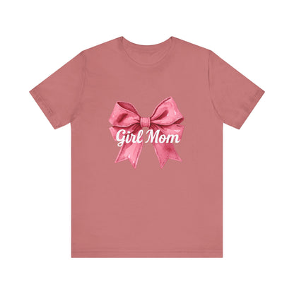 Cute Girl Mom T-Shirt | Unisex Jersey Tee for Moms, Mother's Day Gift, Family Matching Outfits, Birthday Present, Gift for Her