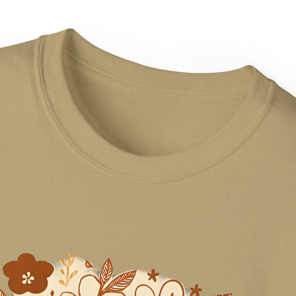 Amazing Grace Floral Unisex Ultra Cotton Tee, Vintage T-Shirt, Gift for Music Lovers, Spiritual Apparel, Heartwarming Quote Tee