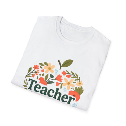 Floral Teacher T-Shirt | Perfect Gift for Educators, Back to School, Teacher Appreciation, Classroom Wear, Cute Teacher Shirts
