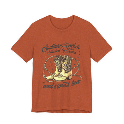 Southern Teacher Tee - Southern Style, Teacher Gift, Country Vibes, Faith-Based Apparel, Sweet Tea Lover Shirt