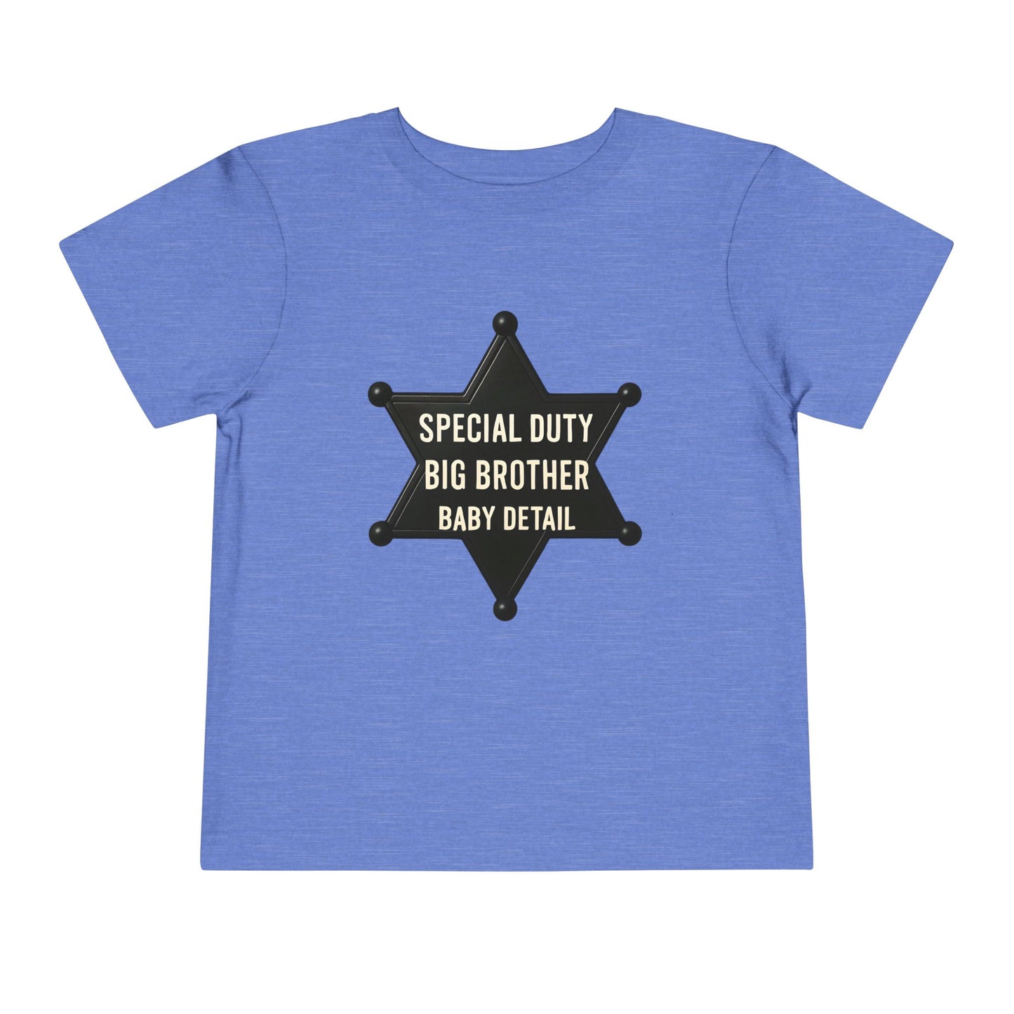 Big Brother Toddler Tee, Special Duty Sheriff Shirt, Kids Birthday Gift, Baby Announcement Outfit, Fun Family Tee