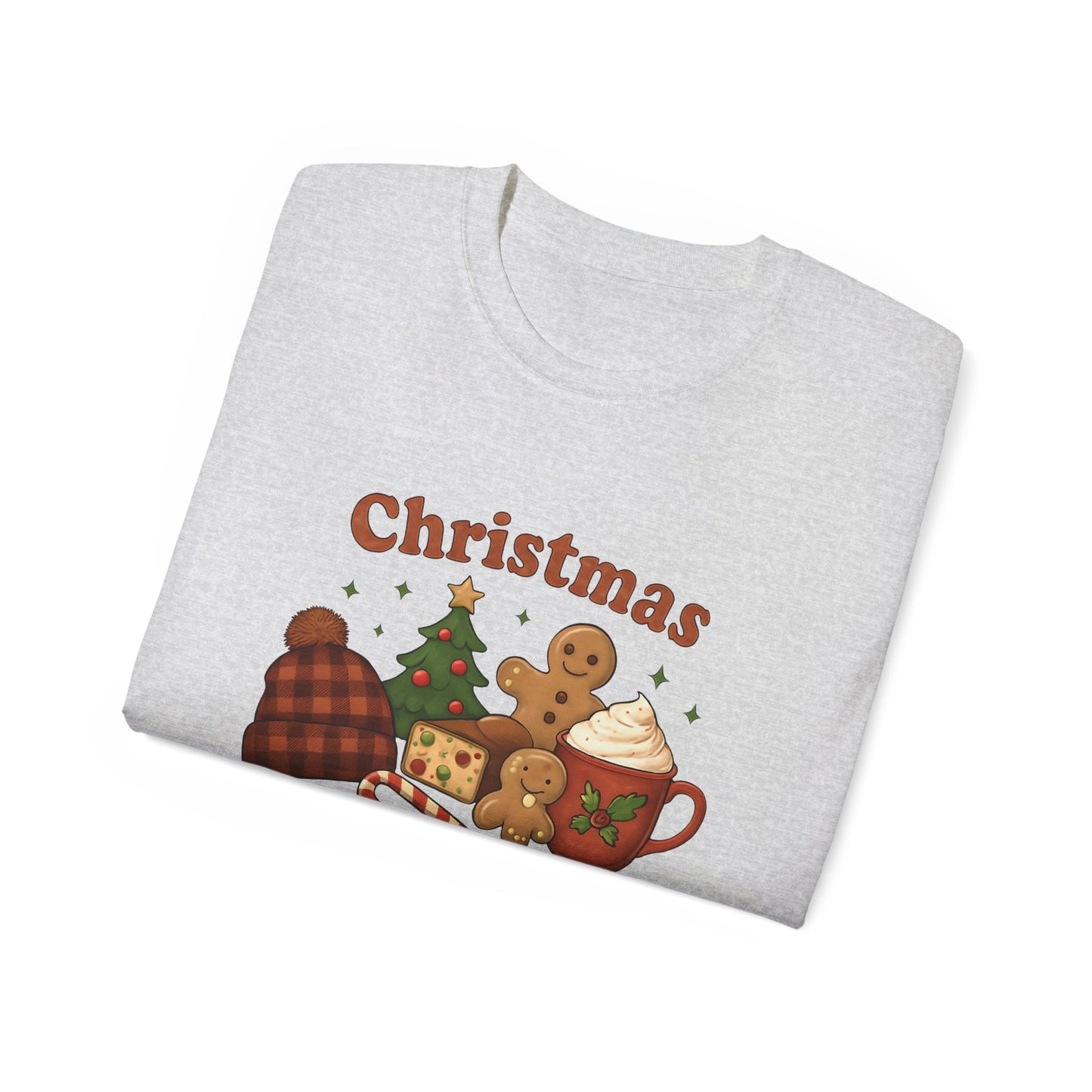 Christmas 'Calories Don’t Count' Tee - Holiday Cookie & Cocoa Graphic Shirt