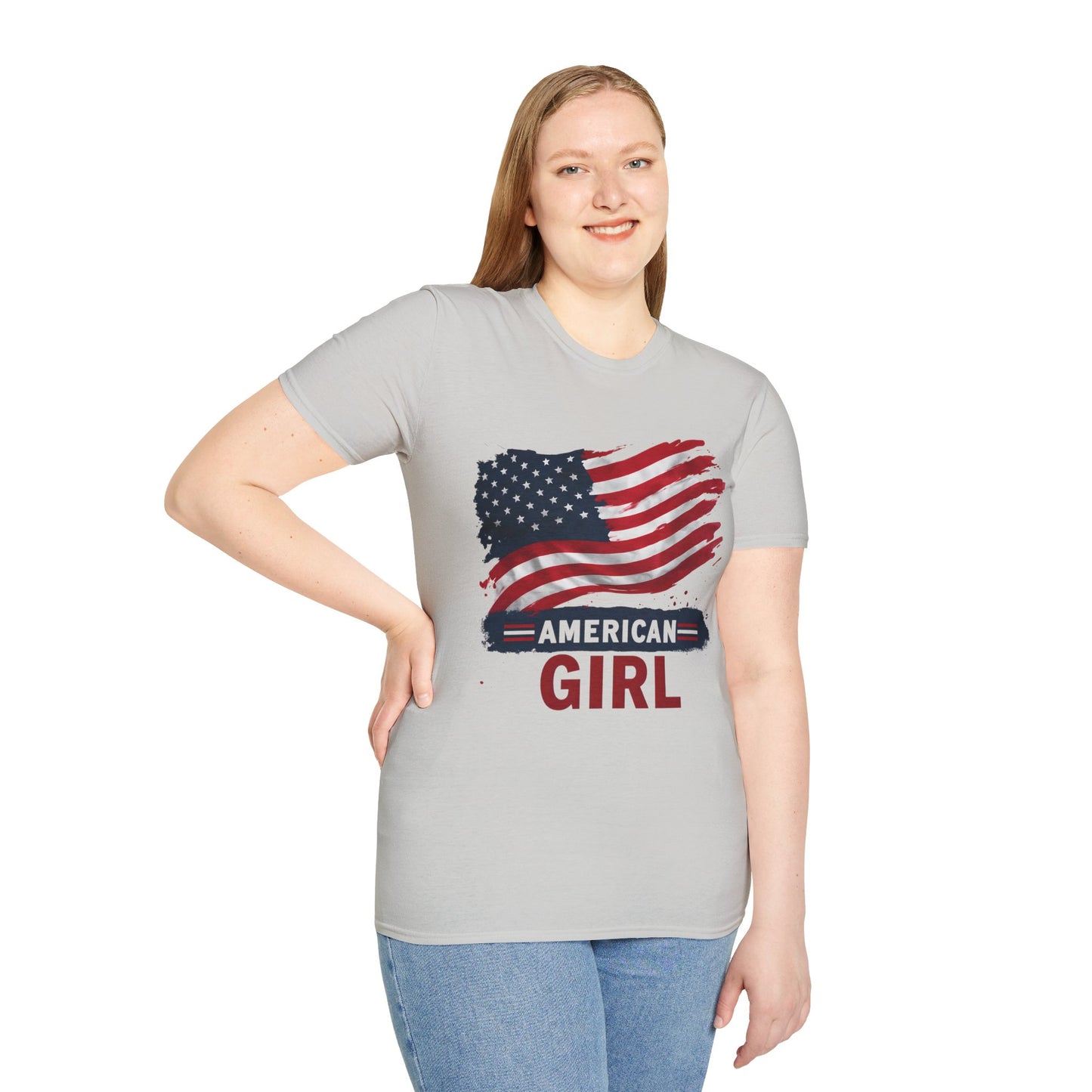 Patriotic Unisex T-Shirt with American Flag Design - Perfect for Independence Day, Memorial Day, Summer Picnics, Casual Wear, Gifts