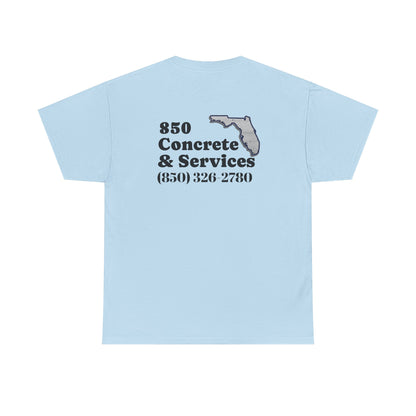 Custom Unisex Heavy Cotton Tee with Business Logo, Perfect for Workwear, Gift for Contractors, Promotional Use, Branding, Florida Services