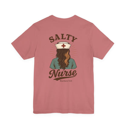 Salty Nurse Unisex Tee | Funny Nurse Shirt, Medical Apparel, Nurse Gift, Appreciation Gift, Healthcare Humor Tee