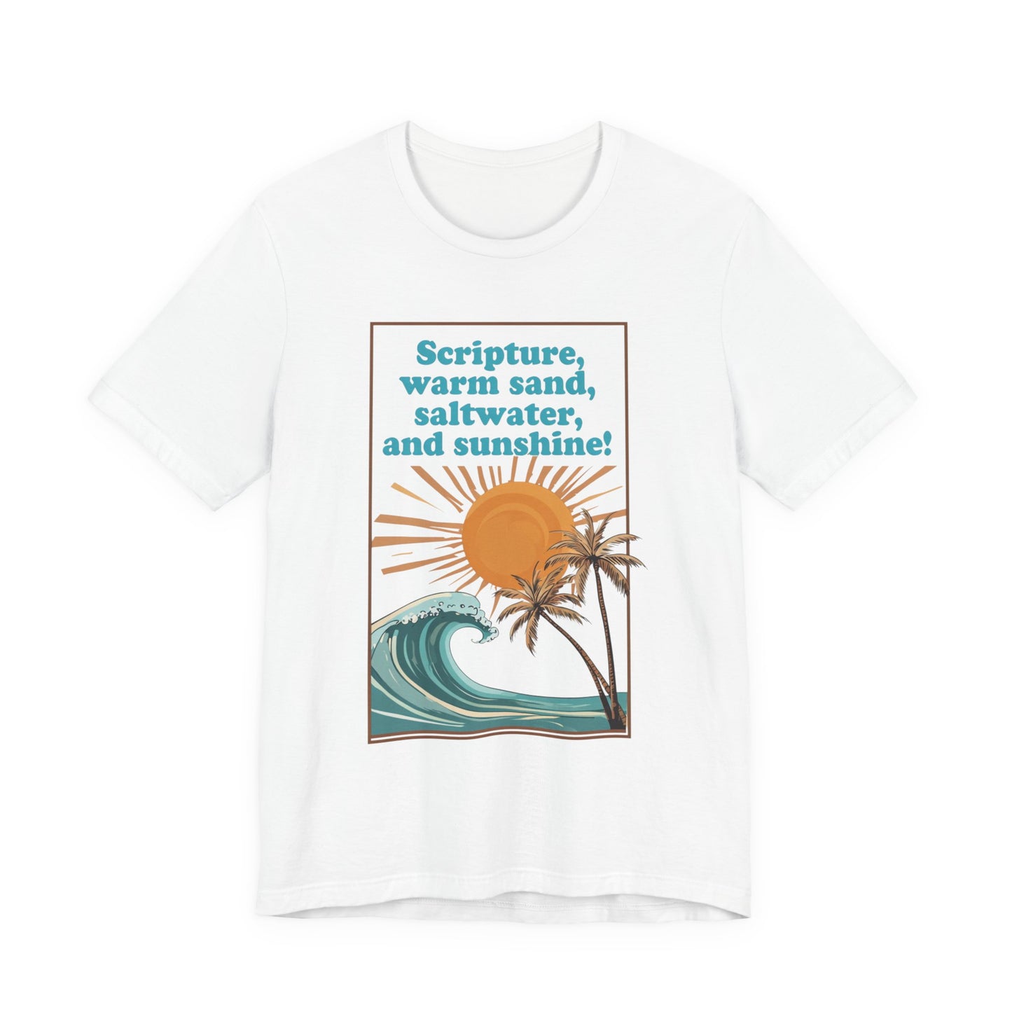 Beach Vibes Tee, Scripture T-Shirt, Summer Graphic Tee, Casual Beachwear, Vacation Outfit, Gift for Ocean Lovers