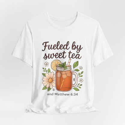 Sweet Tea Inspired Unisex Tee | Perfect for Summer Gatherings, Gifts for Tea Lovers, Relaxed Style, Casual Wear, Bible Verse Shirt
