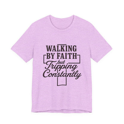 Faith-Inspired Unisex Tee | Walking by Faith Shirt, Christian Apparel, Inspirational Tee, Everyday Wear, Gift for Believers