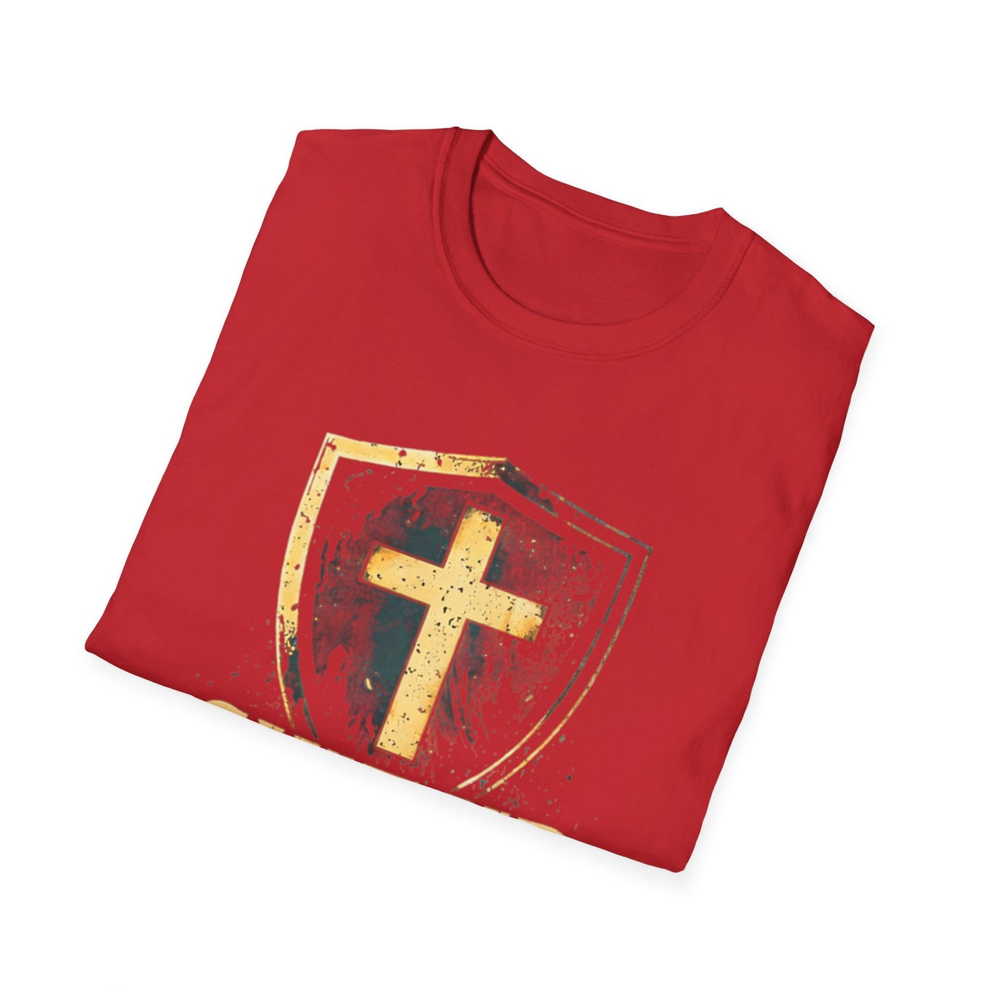 Suit Up T‑Shirt — Christian Cross Shield Tee (Ephesians 6:11)
