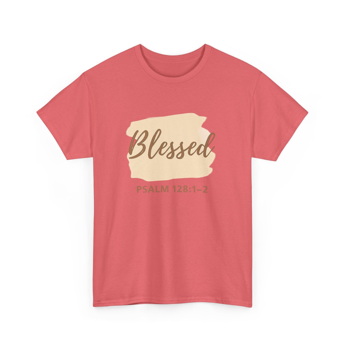 Blessed Unisex Heavy Cotton Tee, Inspirational Shirt, Faith-Based Apparel, Christian Gift, Everyday Casual Wear