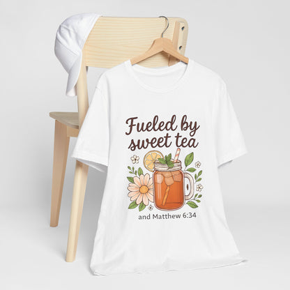 Sweet Tea Inspired Unisex Tee | Perfect for Summer Gatherings, Gifts for Tea Lovers, Relaxed Style, Casual Wear, Bible Verse Shirt