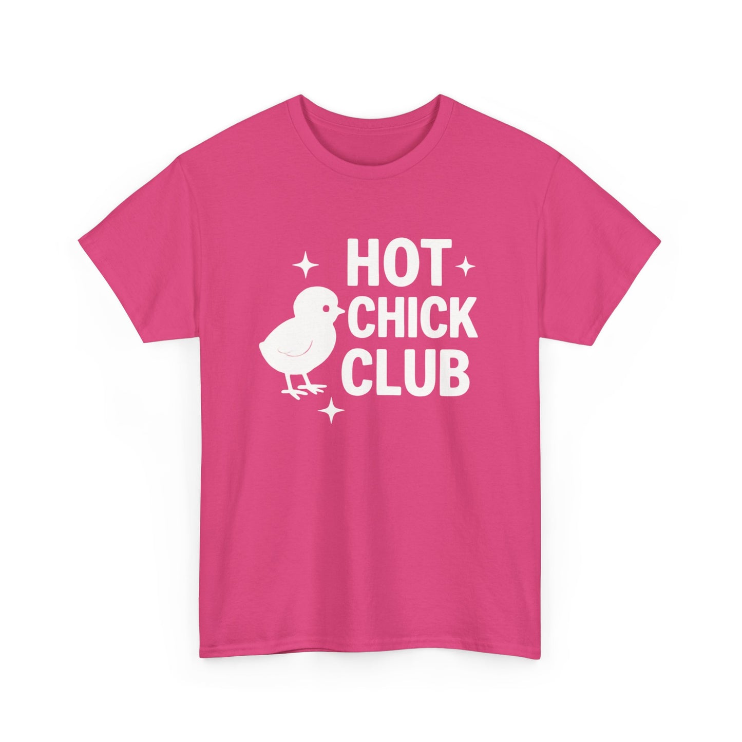 Hot Chick Club Unisex Heavy Cotton Tee, Fun Graphic T-Shirt for Trendy Women, Cute Casualwear, Perfect Gift for Chick Friends, Summer [...]