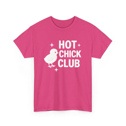 Hot Chick Club Unisex Heavy Cotton Tee, Fun Graphic T-Shirt for Trendy Women, Cute Casualwear, Perfect Gift for Chick Friends, Summer [...]