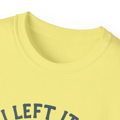 Inspirational Christian T-Shirt, I Left It in the Water Tee, Faith-Based Apparel, Unisex Cotton Top, Gift for Believers, Spiritual Wear