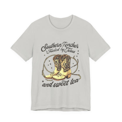 Southern Teacher Tee - Southern Style, Teacher Gift, Country Vibes, Faith-Based Apparel, Sweet Tea Lover Shirt