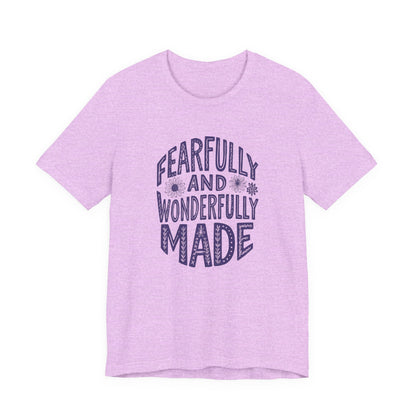 Fearfully and Wonderfully Made T-Shirt | Unisex Inspirational Tee, Faith-Based Apparel, Gift for Encouragement, Everyday Wear, [...]