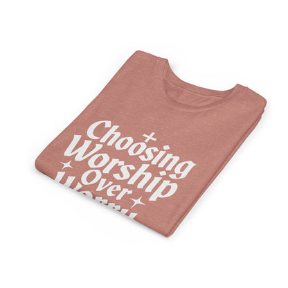 Youth Inspirational Tee - Choosing Worship Over Worry, Motivational Youth Shirt, Christian Apparel, Faith-Based Gift for Kids, [...]