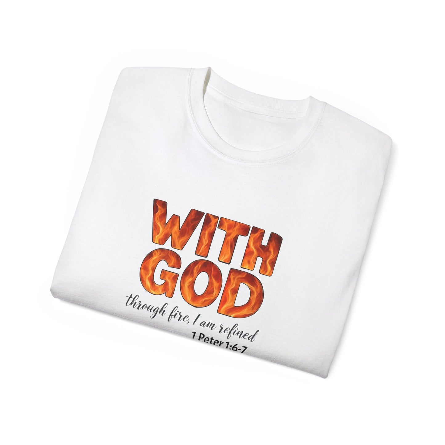 Inspirational T-Shirt, With God, Faith-Based Apparel, Unisex Cotton Tee, Christian Gift, Bible Verse Tee, Casual Wear